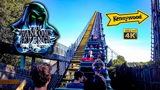 June 2022 Phantoms Revenge Roller Coaster Back Seat On Ride 4K POV Kennywood [upl. by Zil]