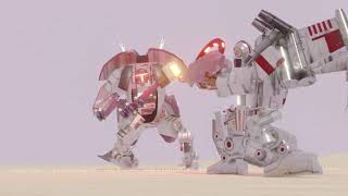 Slave 1 vs XWing Transformers  3D Animation [upl. by Slein]