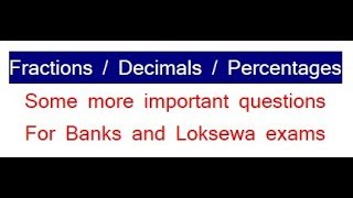 Fractions and Decimals continued [upl. by Ardnek]