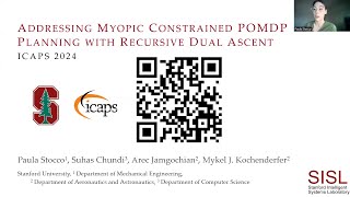 Addressing Myopic Constrained POMDP Planning with Recursive Dual Ascent [upl. by Oiludbo]