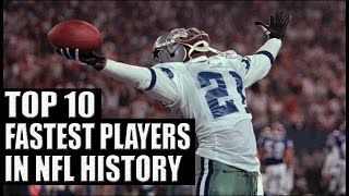 Top 10 Fastest Players in NFL History [upl. by Merril]