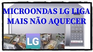 microondas liga mais não esquenta lg [upl. by Gaultiero748]