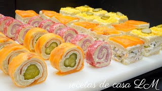 CANAPÉS FRÍOS FÁCILES Y RÁPIDOS PARA NAVIDAD  LOS PUEDES PREPARAR CON ANTELACIÓN [upl. by Seditsira]