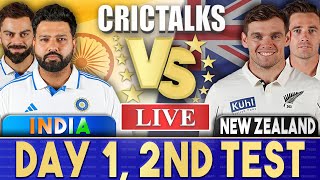 Live IND Vs NZ Day 1  2nd Test  Live Scores amp Commentary  India vs New Zealand  Last 20 [upl. by Nyliram]