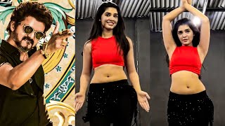 Krithi Shettys Belly Dance For Arabic Kuthu 😍🔥  Thalapathy Vijay  Beast Movie Song  Anirudh [upl. by Haidebez500]