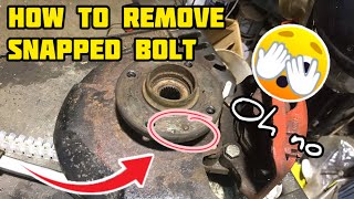 BOLT sheared off  how to remove SNAPPED bolt [upl. by Standley]