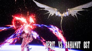 Final Fantasy XVI Ascension OST Ifrit Risen vs Bahamut Theme [upl. by Eenaej]