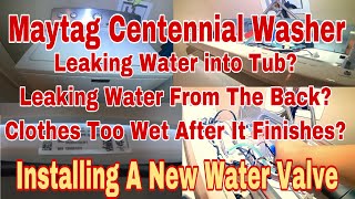 How to Fix Maytag Centennial Washer Water Leaking into Tub  Model MVWC415EW1 [upl. by Calore]