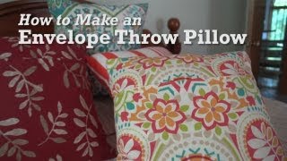 How to Make an Envelope Throw Pillow [upl. by Keyek469]