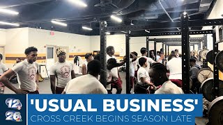 Cross Creek football team starts season 1 week late [upl. by Maisie]