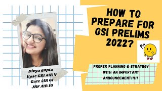 UPSC Geochemist  Geoscientist Preparation  GSI Prelims Chemistry Strategy 2022 [upl. by Elamor385]