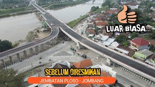 Pembangunan Jembatan Ploso  Jombang sebelum diresmikan [upl. by Rocco663]