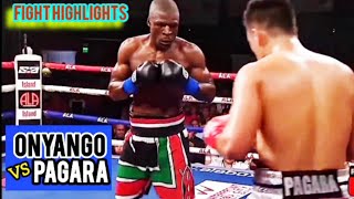 JAMES ONYANGO KEN VS JASON PAGARA PHI FIGHT HIGHLIGHTS [upl. by Eugenius]