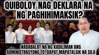 NAG DEKLARA NA NG PEOPLE POWER SI QUIBOLOY SASAMA BA KAYO [upl. by Sturrock378]