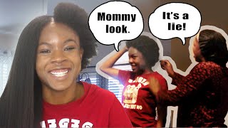 MY NIGERIAN MOMS REACTION TO MY BIG CHOP ON MY WAIST LENGTH RELAXED HAIR [upl. by Aihc557]