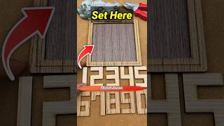 How to set all number in the framemini wood toywood working art skillshand craft ideas shorts [upl. by Forrest]