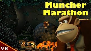 Donkey Kong Country Returns 58 Muncher Marathon [upl. by Aicirtal]