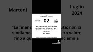 ilcalendariofinanziario educazionefinanziaria aief aforismi citazioni mindset economia life [upl. by Magee]