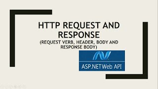 5 HTTP Request and ResponseRequest Header and Body  ASPNET WEB API Tutorial UrduHindi [upl. by Hanavas]