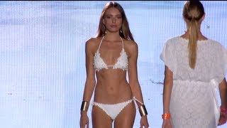 Caterina Balivo for quotFLAVIA PADOVANquot Blue Fashion Beach Summer 2014 MIlan HD by Fashion Channel [upl. by Bailar419]