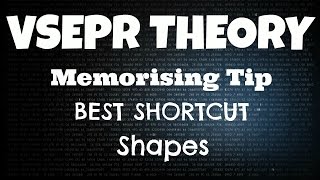 Memorising Tip to learn Various Shapes in Vsepr Theory Best Shortcut [upl. by Zilada]