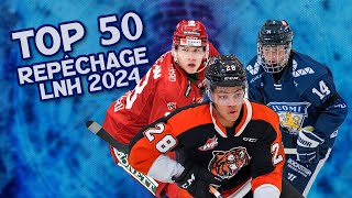 Repêchage LNH 2024  Top 50 avec vidéos des joueurs [upl. by Neeloj]