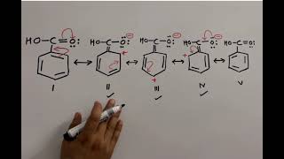 Resonance in Benzoic acid  why Benzoic acid meta directing [upl. by Nilahs]