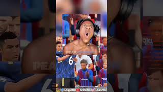 Ronaldo SCORES and Speeds PC falls on his head ishowspeed ishowspeedclip fyp fifa ronaldo [upl. by Anayd562]