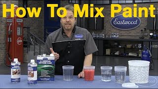 How To Mix Car Paint  Understanding Paint Mixing Ratios with Kevin Tetz at Eastwood [upl. by Yednil]