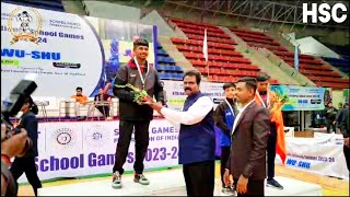 67th national school games 202324 wushu fight Aashu  HMHRajasthan gold medal🏅 [upl. by Jarvey602]