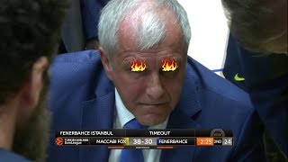 When Zeljko Obradovic Has No Chill Best Basketball Coach In The World [upl. by Mccallum844]