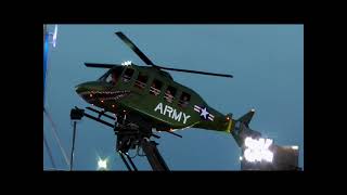 Army Crazy Copter County Fair Helicopter Amusement Ride [upl. by Olwen]