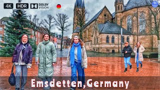 EmsdettenGermany  Tour in Emsdetten in der Innenstadt in 4k HDR [upl. by Freberg979]