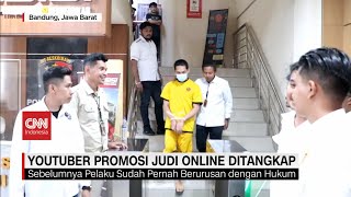 Youtuber Promosi Judi Online Ditangkap Polisi [upl. by Yekcin]