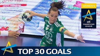 Top 30 goals of the 201617 Womens EHF Champions League [upl. by Anoif]