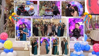 Triveshs 1st Birthday Celebration🎉  Trivu ne chlai Car 😎  Anushka Chopra [upl. by Desi]