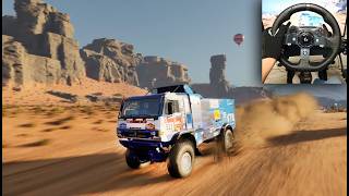 KAMAZ  MASTER SPORTS TEAM  Dakar Desert Rally  Logitech G920  4K [upl. by Earlene258]