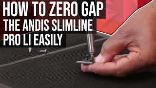 How To Zero Gap Andis Slimline Pro Li And Adjust Trimmer Blade For Sharper Line Up haircut [upl. by Britta]