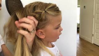 Little Girls Hair Tutorial Elsa Braid  Milo [upl. by Cchaddie]