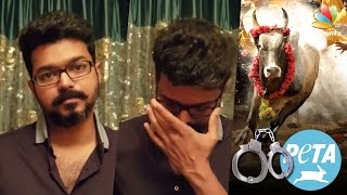 Ilayathalapathy Vijays Sarcastic Remark Against PETA  Jallikattu Ban amp Protest  Speech [upl. by Leryt34]