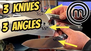 3 Knives Sharpened At 3 Different Angles But Which Is Sharper [upl. by Kevina959]