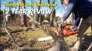 Coocheer 6200 Cheapest Gas Chainsaw  2 Year Review amp A Free Cleanup [upl. by Story]