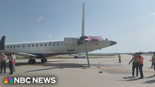 Planes damaged in runway collision at Atlanta airport [upl. by Goat600]