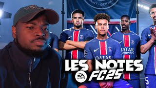 LES NOTES DU PSG SUR FC 25 [upl. by Neelra658]