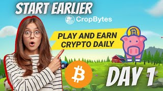 CROPBytes Farm Gameplay  Play To Earn [upl. by Avictor]