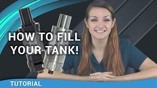 Beginner Vaper Tutorial How to Fill a Vape Tank  ecsupplyinccom [upl. by Adolphe]