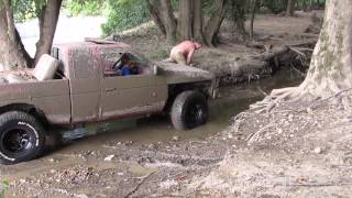 Nissan D21 SE 4 wheeling ohio 4x4 mudding [upl. by Alilak119]