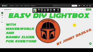 DIY Light Boxes simple  Easy by using MakerWorld and Bambu Slicer [upl. by Air]