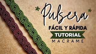 🔰 PULSERA DE HILO FÁCIL Y RÁPIDA ♾️ UNISEX 16  Tutorial🧵​ DIY Macramé  Friendship Bracelet [upl. by Annoya]