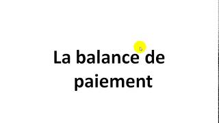 PES S3 partie 9la Balance de paiement [upl. by Tiras538]